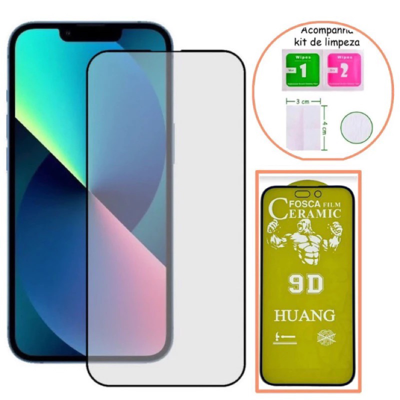 $$$Película Cerâmica Hidrogel fasco pra iphone  7/8g 7/8plus 11/12/13/14/15/16 em Oferta na Shopee