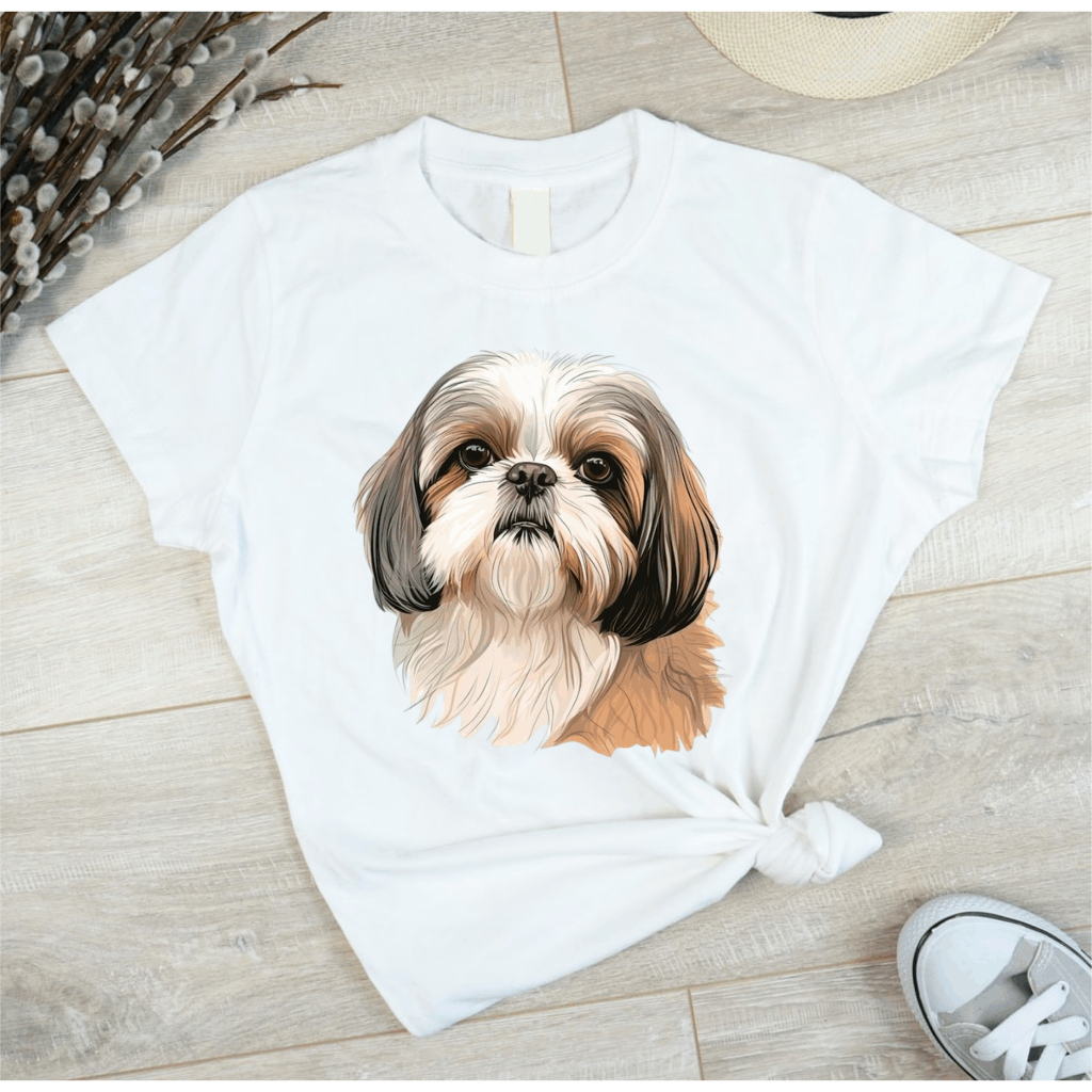 Camisa Camiseta Memória Cachorro Pet Shih Tzu em Oferta na Shopee