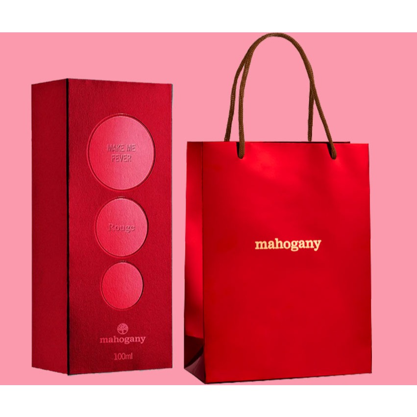 FRAGRÂNCIA DESODORANTE CORPORAL MAKE ME FEVER ROUGE 100 ML - MAHOGANY