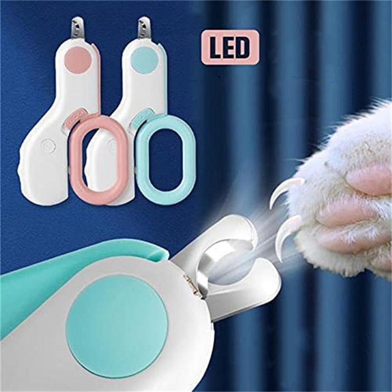 Alicate Cortador de Unhas Pet Profissional com Luz de LED!   Na hora de cortar as unhas do seu Animalzinho, no corra o r