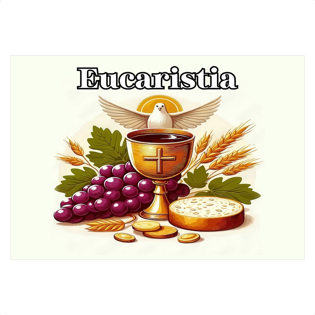 Painel Retangular em Tecido Sublimado Horizontal 3D Eucaristia Sacramento Cristão 2,0x1,50m em Oferta na Shopee