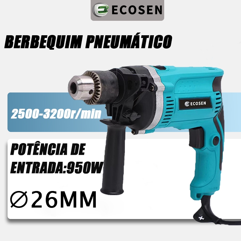 Furadeira Ecosen Parafusadeira Drill 13mm 950w Super potente de Mão em Oferta na Shopee
