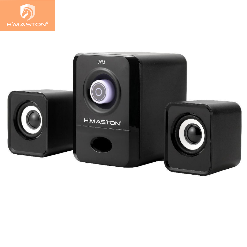 H'maston YS-06 Caixa de som 2.1 Com Bluetooth Com Grave Para PC Computador Tv em Oferta na Shopee