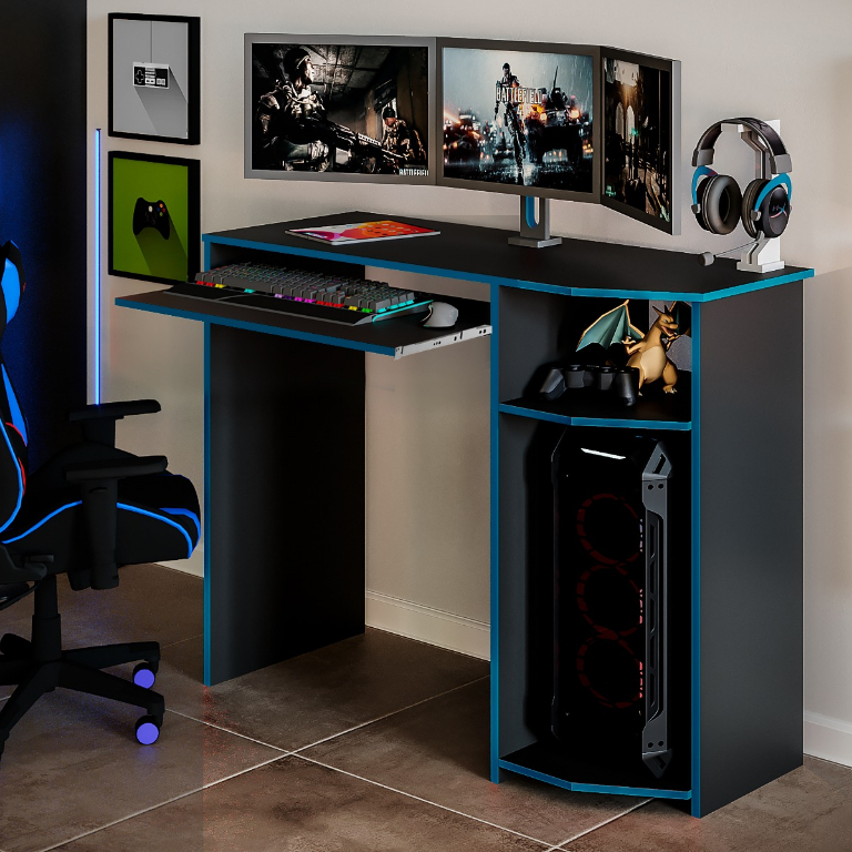 Mesa Gamer Escrivaninha Gamer Para Jogos Mesa Para Jogar