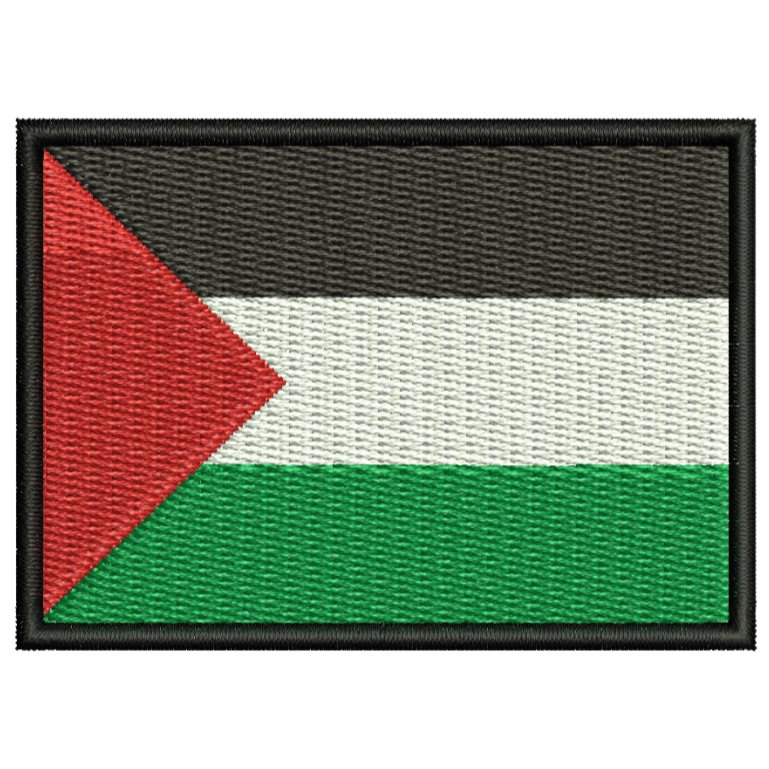 Patch Bordado Fecho de Contato - Bandeira Palestina