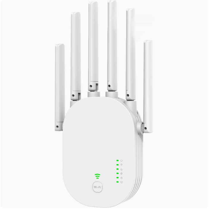 Repetidor Sem Fio De 1200Mbps 6 Antenas Amplificador De Rede De Banda Dupla 2.4G em Oferta na Shopee
