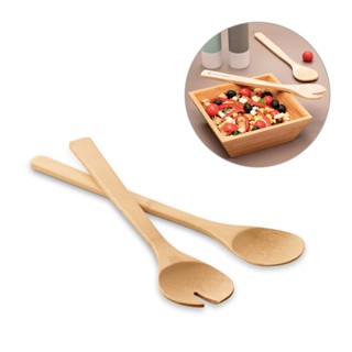 Conjunto de 2 talheres para salada em bambu em Oferta na Shopee