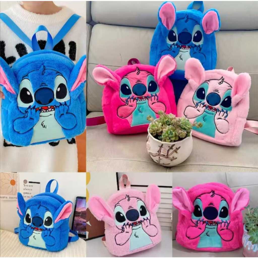 Stitch mochila de pelúcia, mochila infantil, mochila unissex, mochila stitch, stitch, mochila, bolsa, infantil, bebe