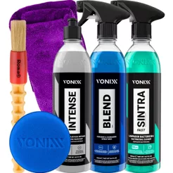 Kit Cera Blend Sintra Fast Limpador Intense Renova Plástico Vonixx