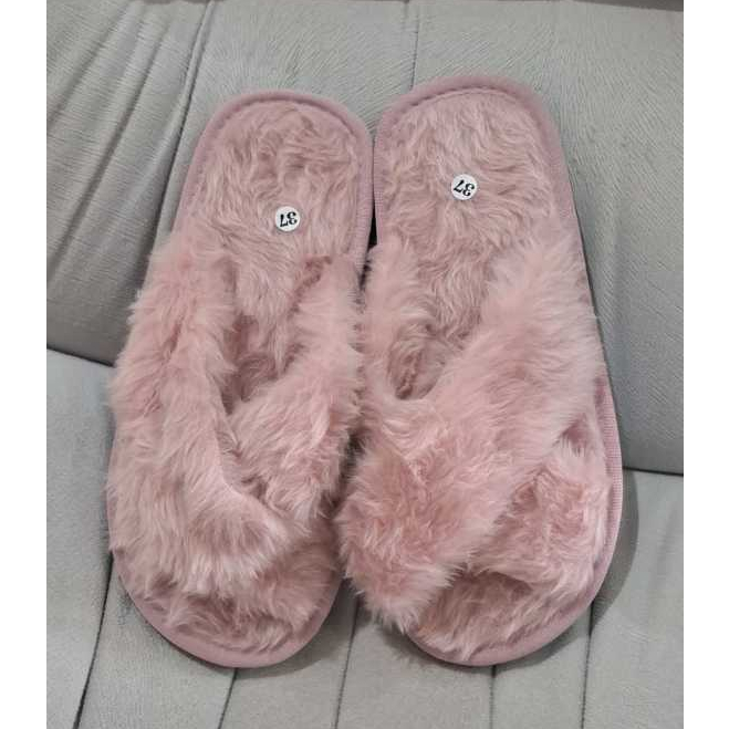 Pantufa Cruzada Adulto Unissex, Super Confortáveis e Antiderrapante