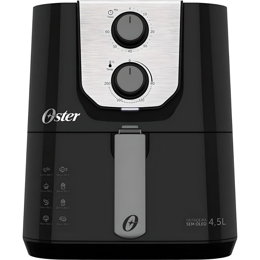 Air Fryer Fritadeira Sem Óleo Black Perform 4,5l OFRT510 - Oster