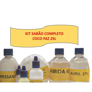 SABÃO LIQUIDO LAVA ROUPAS FAZ 25LITROS COCO em Oferta na Shopee