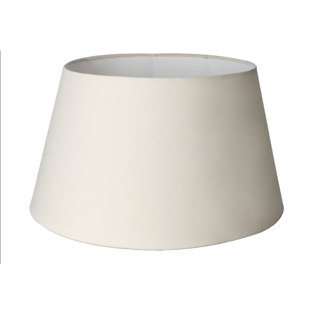 Imagem Cúpula de Abajur luminaria 25x30x20cm Tecido Algodão Soquete Nacional Ref 77 Cor bege, Preto branco