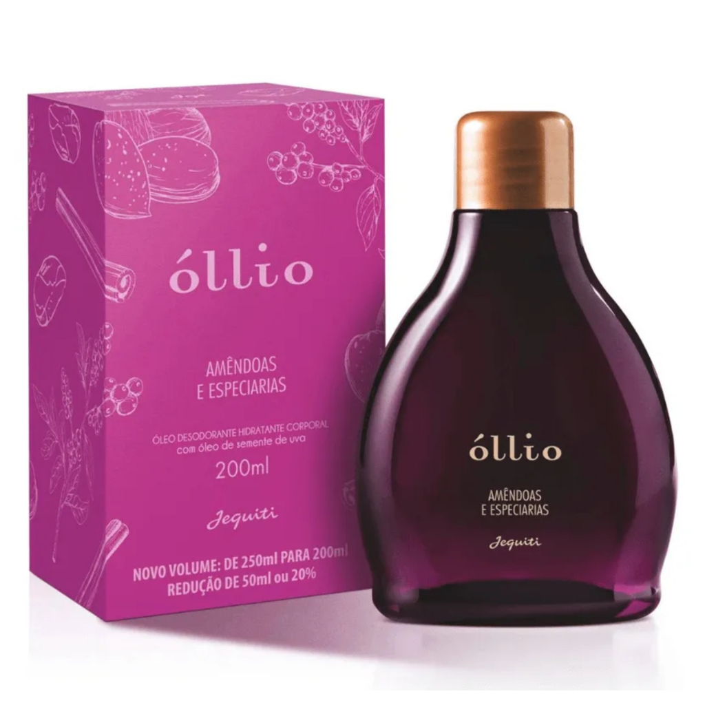 Óllio Amêndoas e Especiarias Óleo Hidratante 200ml - Jequiti em Oferta na Shopee