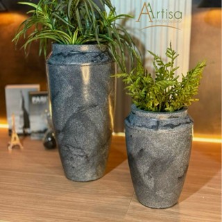 kit com 2 Vasos para plantas em polietileno Egípcio P e M