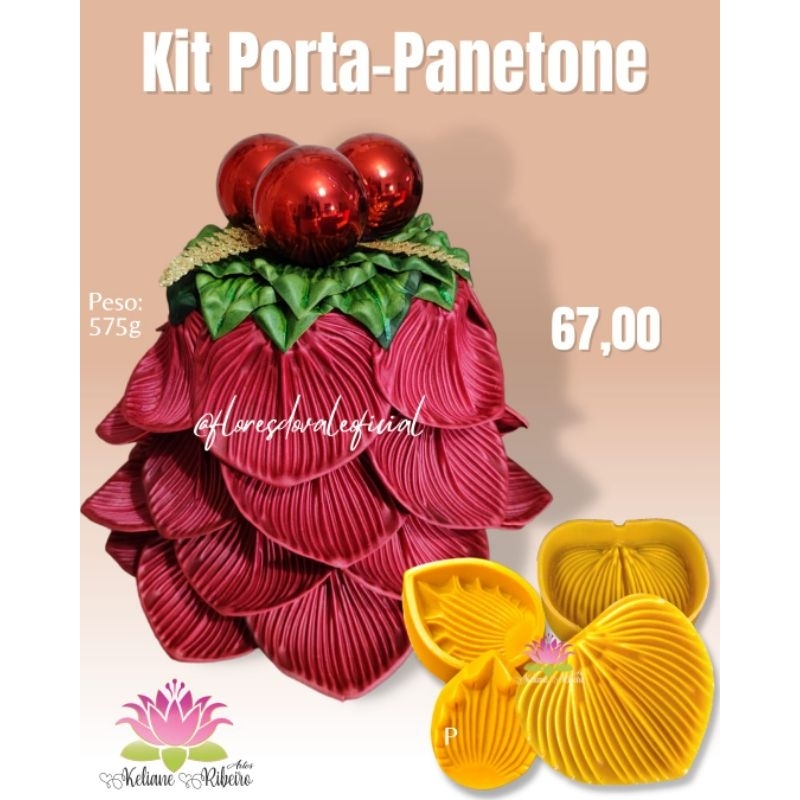 FRISADOR EM RESINA KIT PORTA-PANETONE