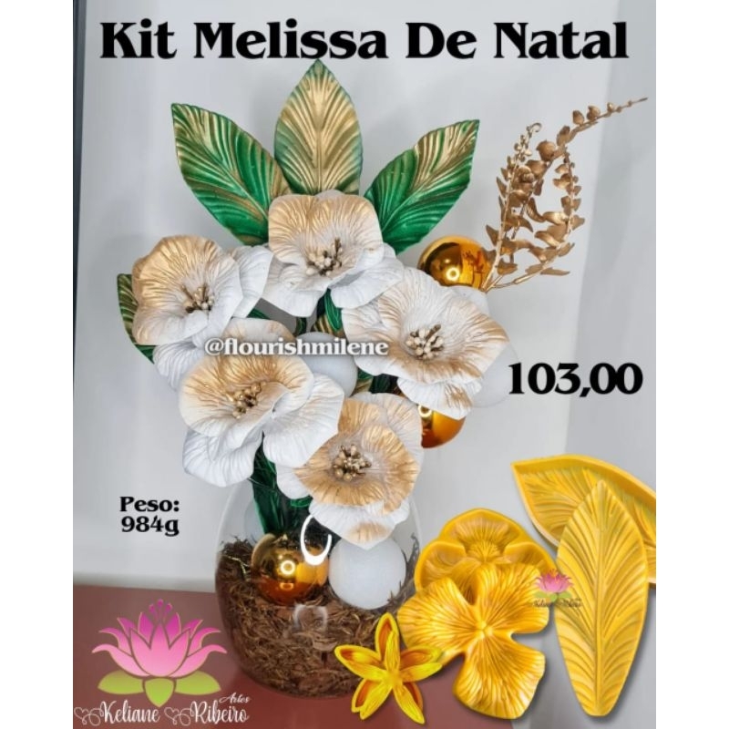 FRISADOR EM RESINA KIT MELISSA DE NATAL