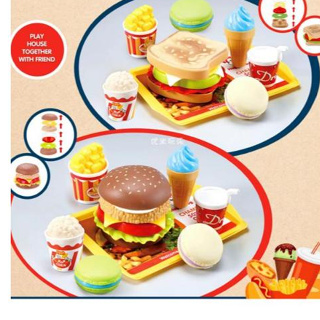 7 Pçs Kit Sanduiche Cozinha de Brinquedo - Lanche fast food de Cortar em Oferta na Shopee
