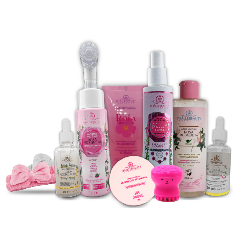 Kit Rosa Mosqueta 9 itens Phállebeauty