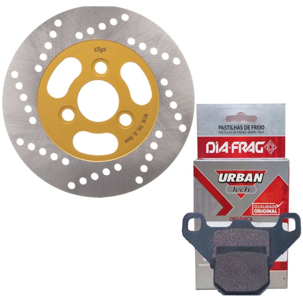 Disco de Freio Dianteiro P/ Suzuki Burgman 125 2005-2010 + Pastilhas Diafrag em Oferta na Shopee