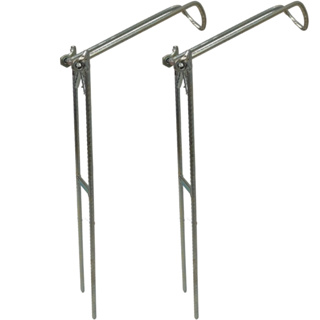 Kit 2 Suporte Para Vara Pesca Dobrável Portátil Ferro Forte 35cm em Oferta na Shopee