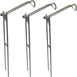 Kit 3 Suporte De Vara Pesca Barranco Pesqueiro Dobrável Portátil 35cm em Oferta na Shopee