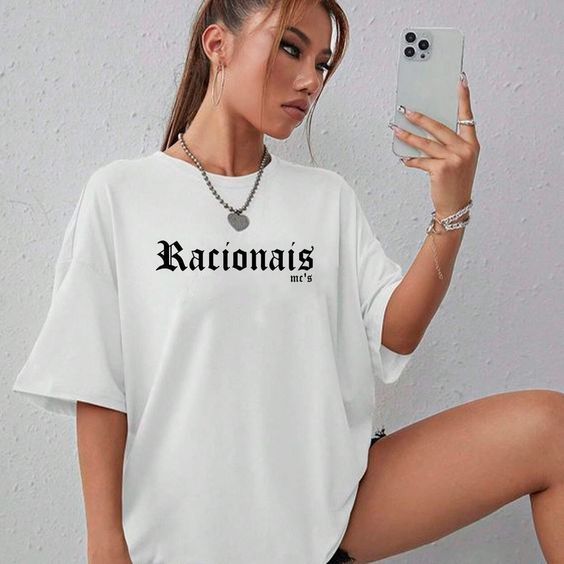 Camiseta Oversized Feminina Streetwear Larga Estilo De Rua Confortavel Academia Passeio Caimento Perfeito