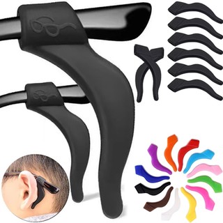 4 pares de suporte Diy para orelha antiderrapante de silicone para óculos acessórios  Anti-Escorregador Espetáculo Ear