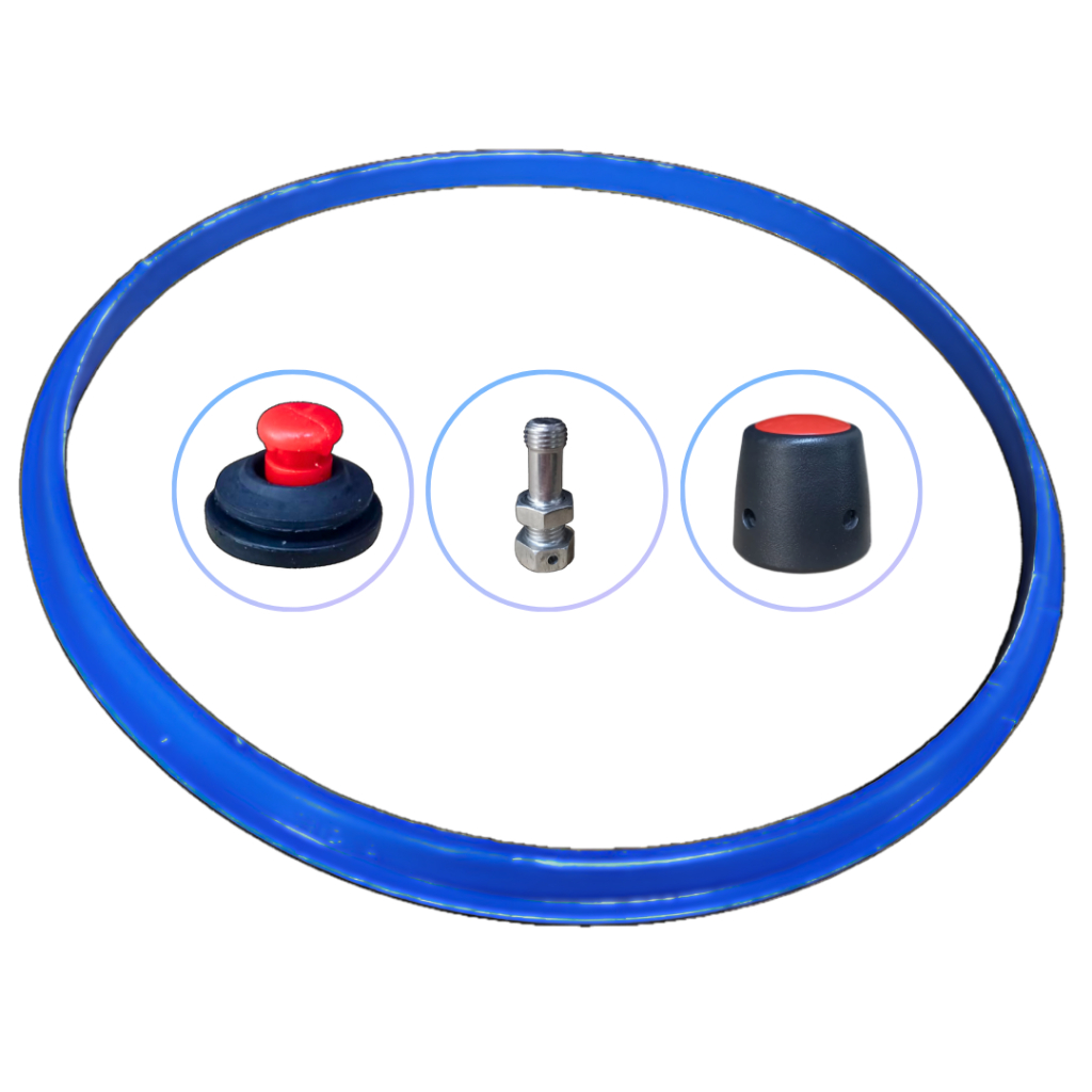 Kit Reparo Borracha Panela de Pressão 7 Litros + Selo Nitrilico + Peso Bola + Pino