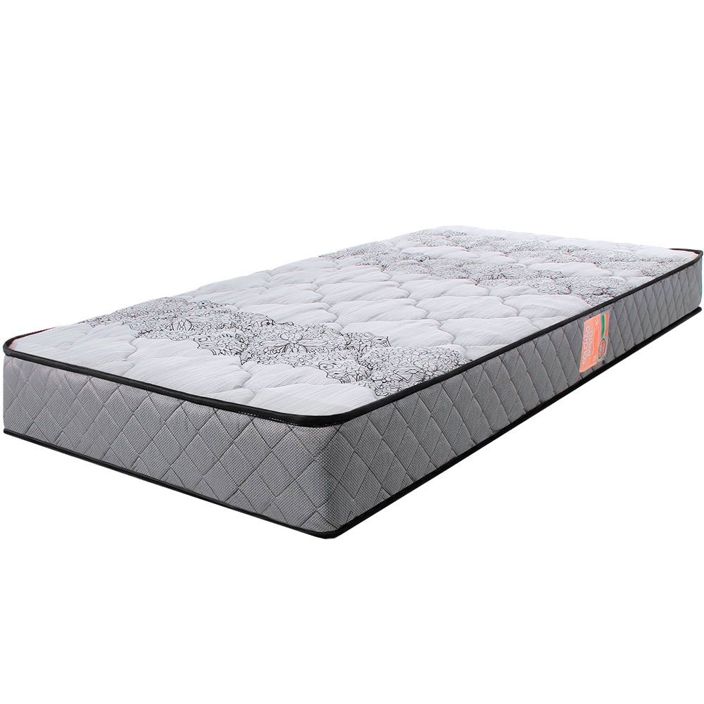 Colchão Solteirão Ortopédico Firme Espuma D33 Antialérgico Certificado 97x203x17cm - BF Colchões - Home & Living