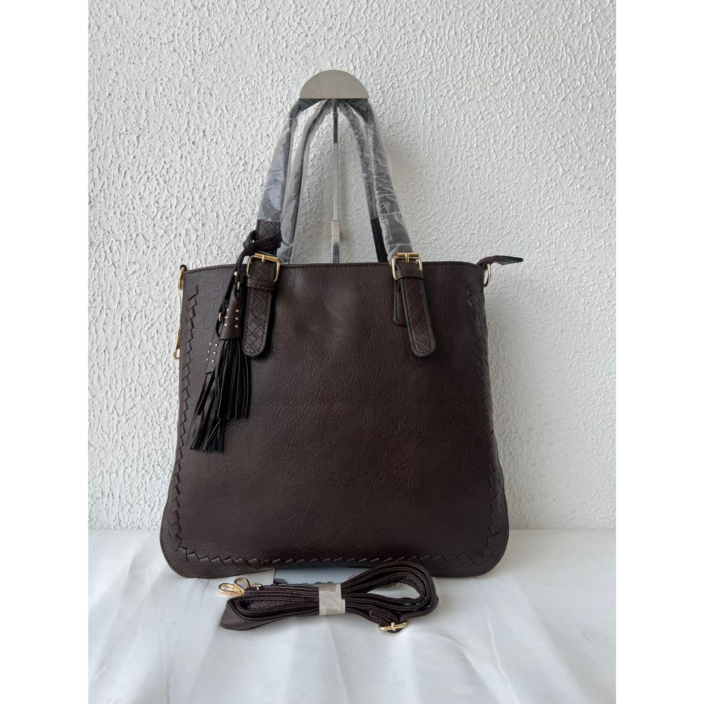 bolsa grande feminina couro sin sintetico