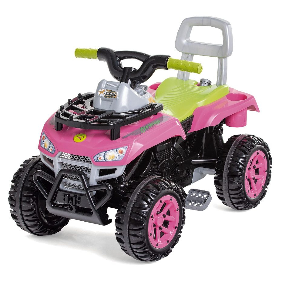 Quadriciclo Motoca Carrinho de Passeio Infantil Cross Up Calesita Com Haste Empurrador e Pedal em Oferta na Shopee