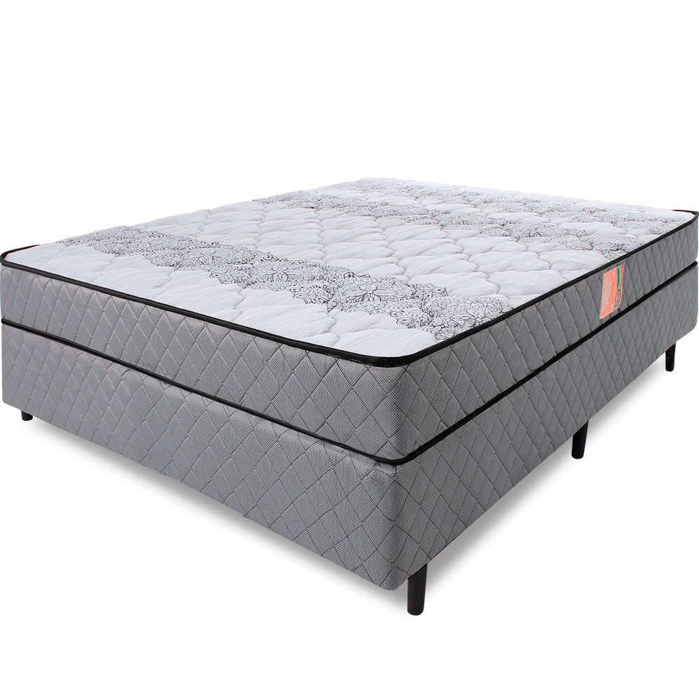 Cama Box Colchão Viúva Ortopédico Firme Espuma D33 Antialérgico Certificado BF Colchões - Home & Living