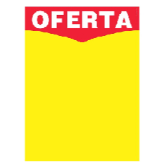 100 unidades Cartaz Oferta Supermercado Placa Duplex Grande 29x39 cm