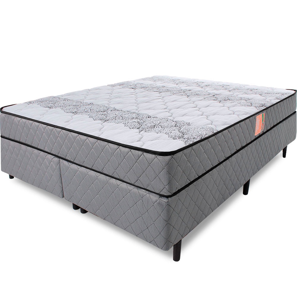 Cama Box Colchão King Ortopédico Firme Espuma D33 Antialérgico Certificado BF Colchões em Oferta na Shopee