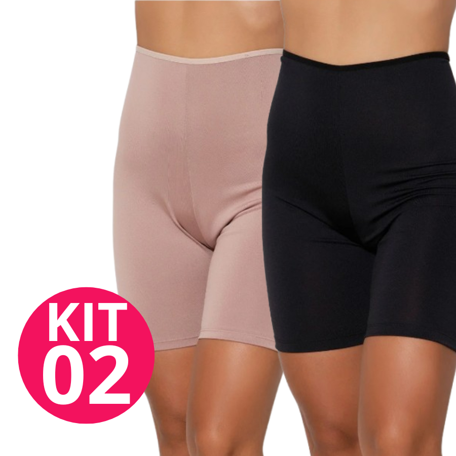 Kit 2 Short Segunda Pele Bermuda Anagua Anti assadura Anti atrito Protege Coxas Não Marca 3.3 em Oferta na Shopee