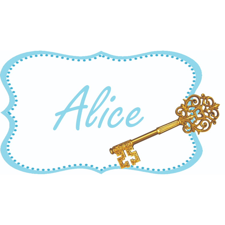DISPLAY MDF MOLDURA ALICE COM CHAVE 50CM