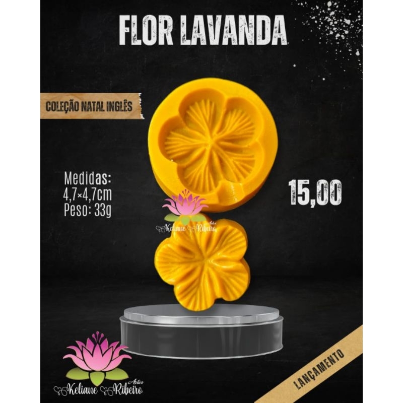 FRISADOR EM RESINA FLOR LAVANDA