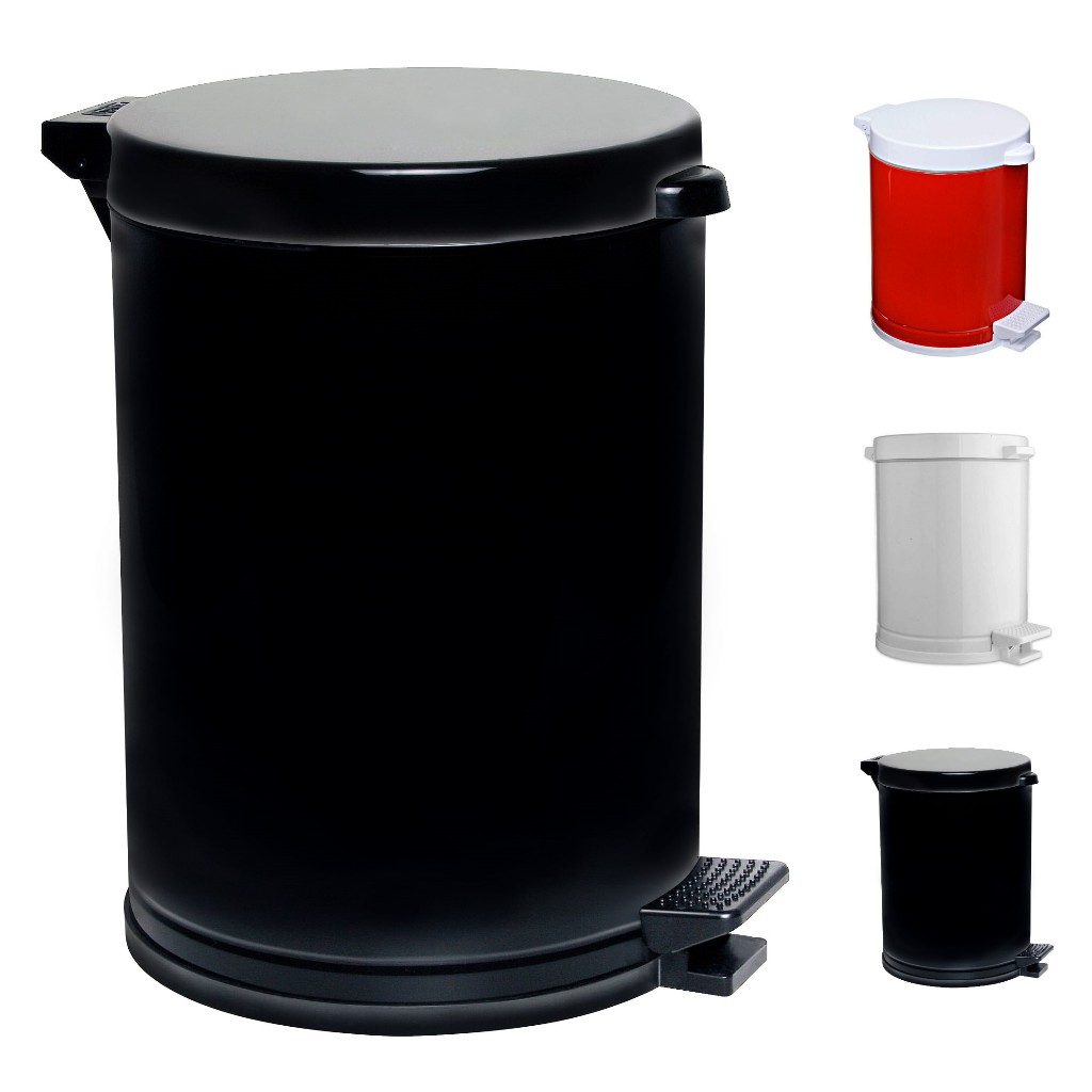 Lixeira Cozinha 12 Litros Pedal Cesto Balde Plástico Interno em Oferta na Shopee