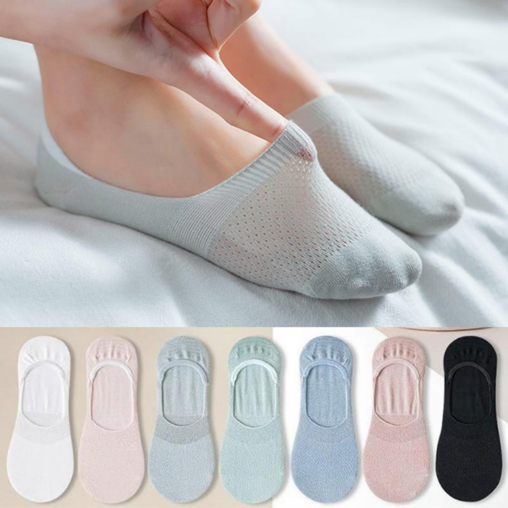 Kit 6/12 Pares Meia Sapatilha Invisível Feminina Conforto Algodão Cores Variadas Único 33-37 em Oferta na Shopee