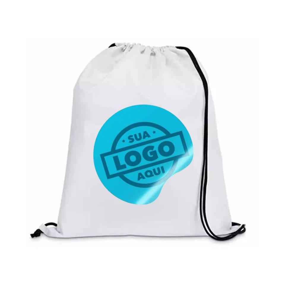 Mochila Saco Personalizada com sua estampa (30x40) em Oferta na Shopee