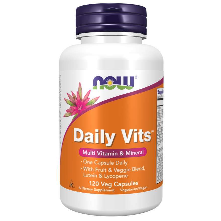 multivitamínico daily vits 120 caps now foods eua - importado