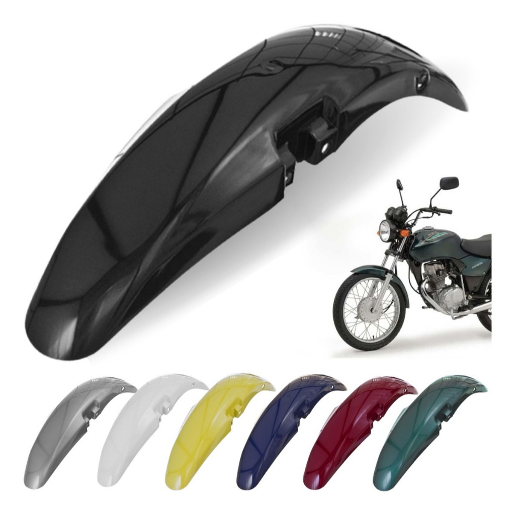 Paralama Dianteiro Moto Cg 125 Titan 2000 2001 2002 2003 2004 Carenagem Frontal Parabarro Pro Tork
