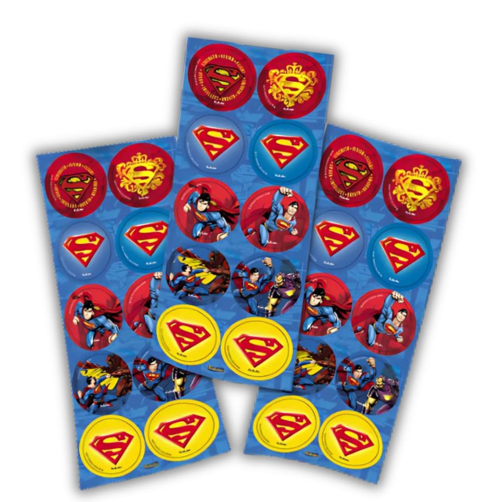 30~150 ADESIVO SUPERMAN  SUPER HOMEM  REDONDO FESTCOLOR em Oferta na Shopee