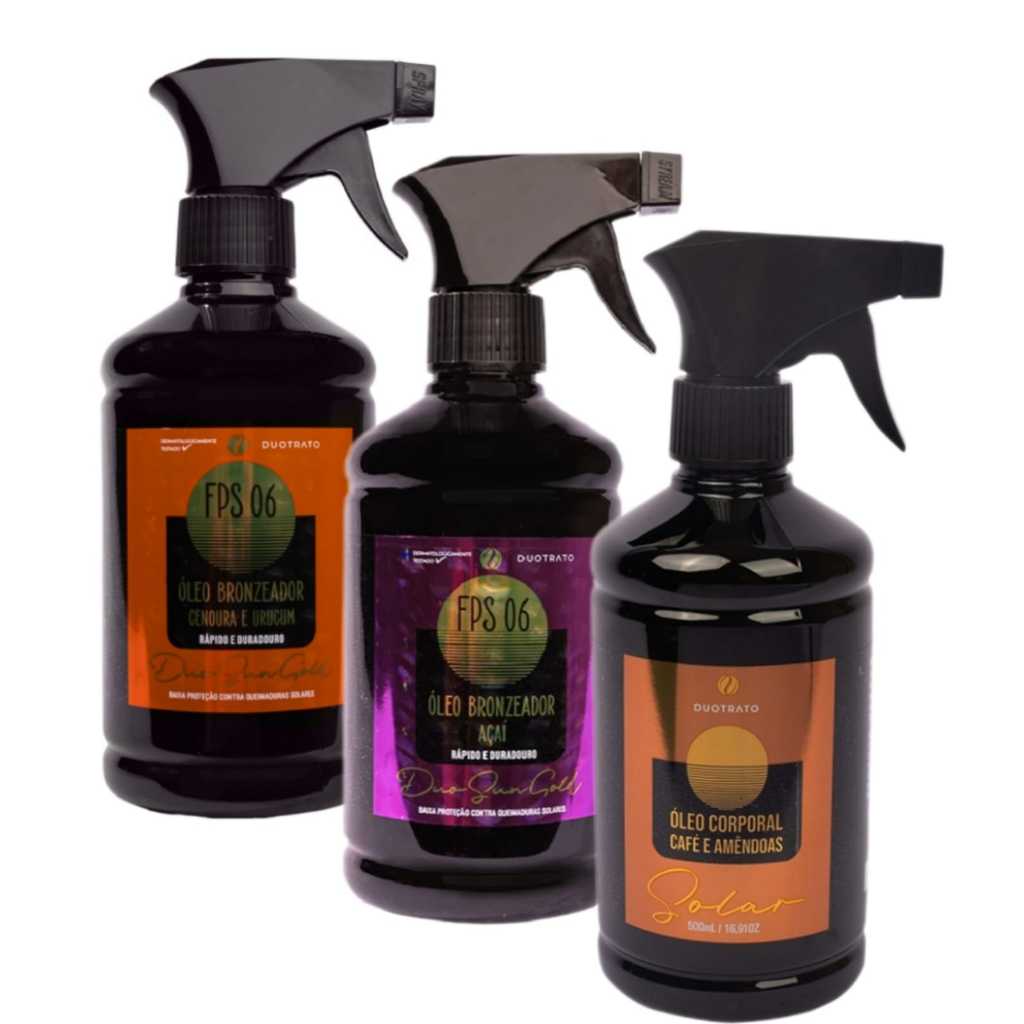 Óleo Bronzeador Duotrato FPS06 Dotrato 500ml em Oferta na Shopee