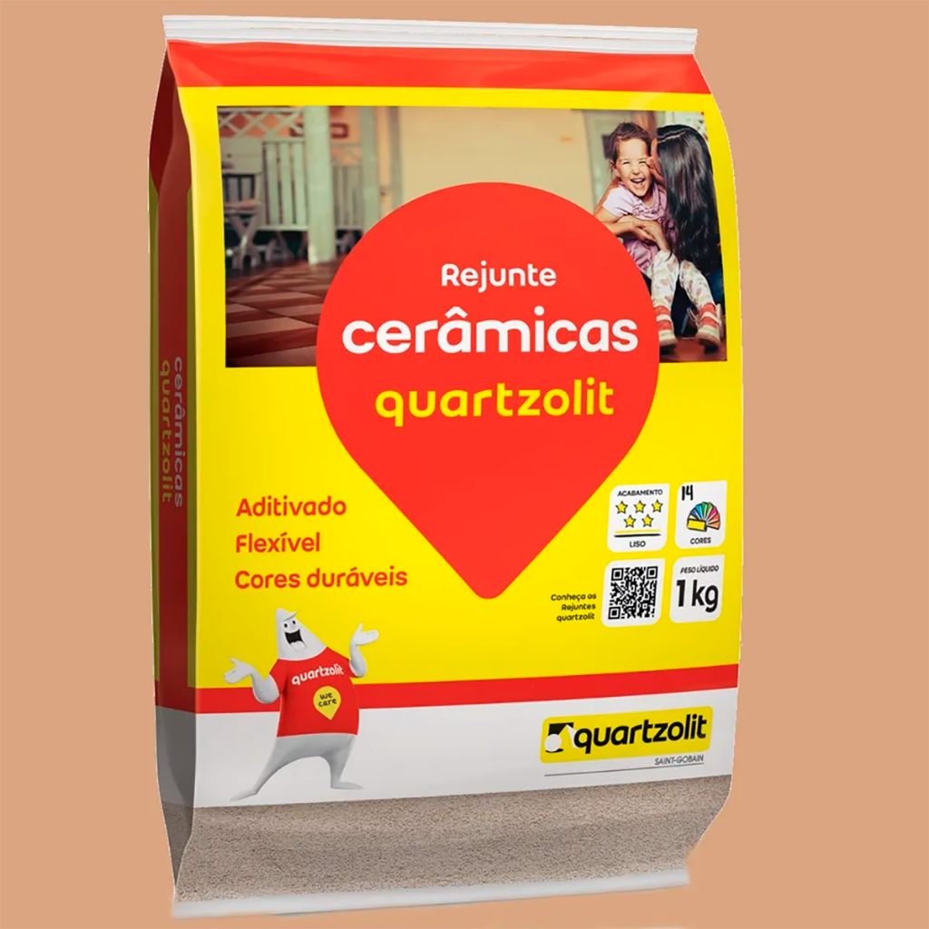 Kit com 15kg Rejunte Cerâmicas Caramelo Quartzolit em Oferta na Shopee