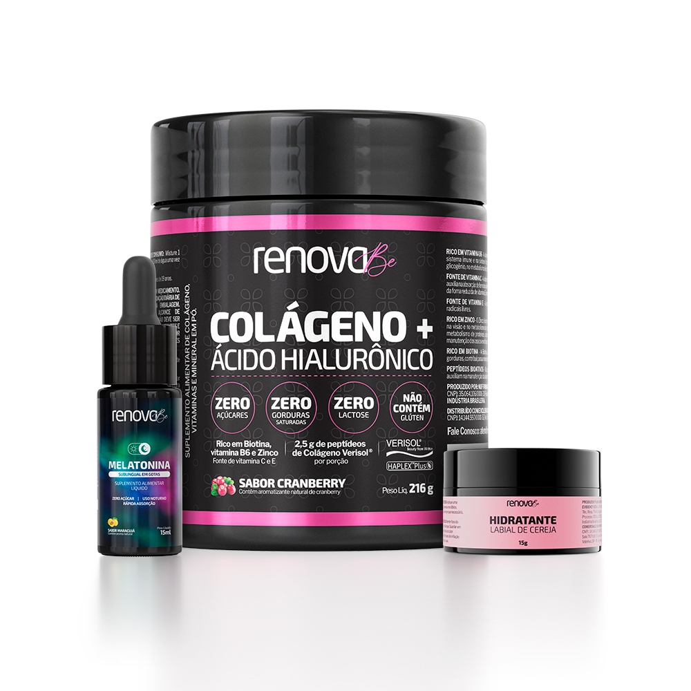 Colágeno Renova Be Verisol Ácido Hialurônico + Melatonina - Health