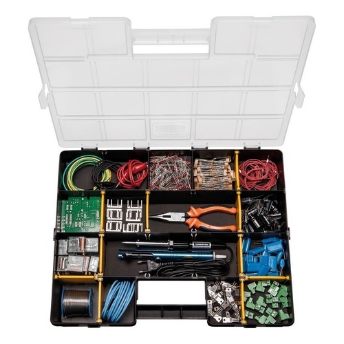 Maleta Plástica Organizadora P/ Ferramentas | Master 17'' C/ Divisórias Amarelo E Preto Tramontina