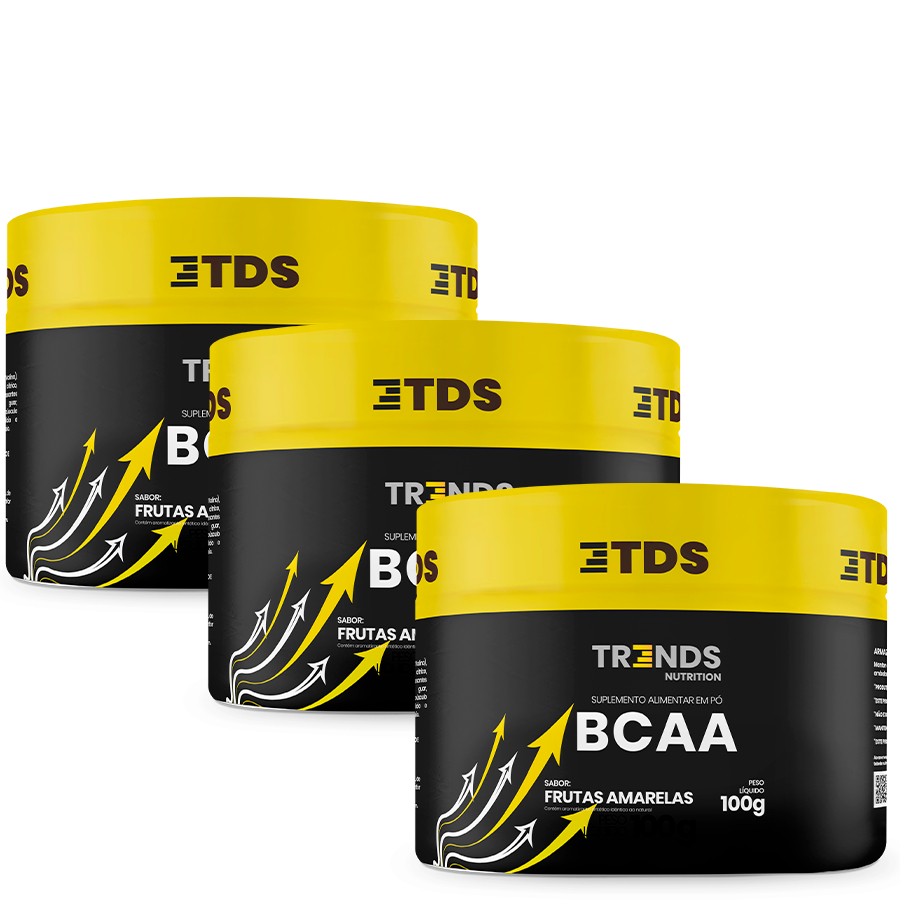 Kit Suplemento Musculação Atividade Física Bcaa 3x Pote 100g