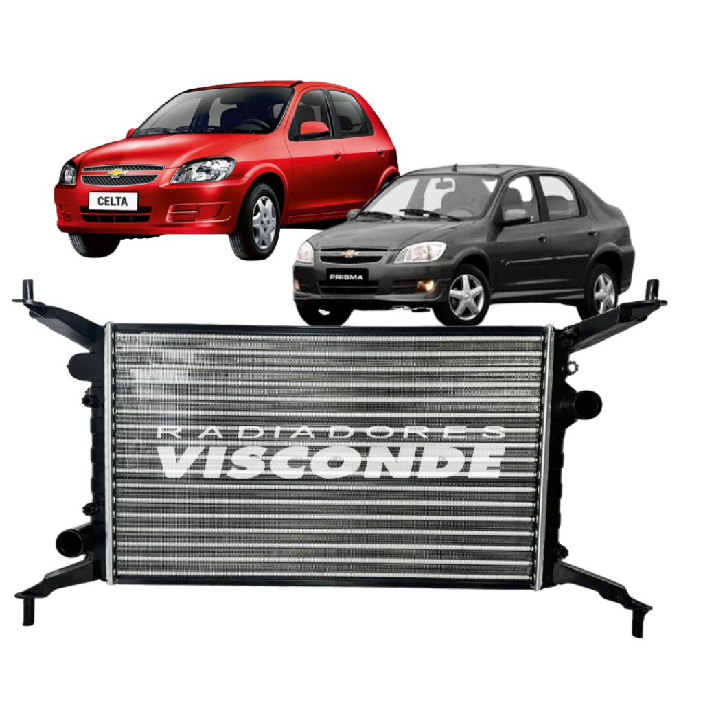 Radiador Visconde Celta Prisma 1.0 1.4 2006 2007 2008 2009 2010 2011 2012 2013 2014 2015 em Oferta na Shopee